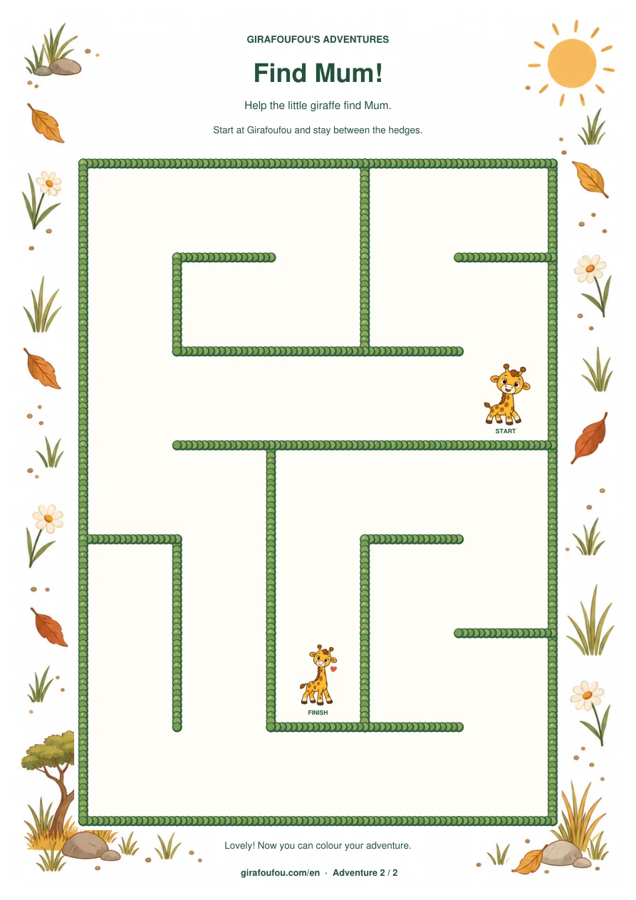 Colour mazes: two little adventures · page 2
